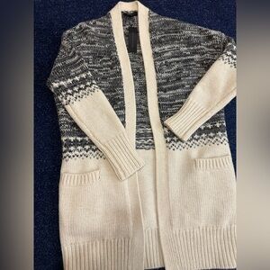 NWT Banana Republic Fair Isle Chunky Knit Cardigan made with ItalianYarn Medium